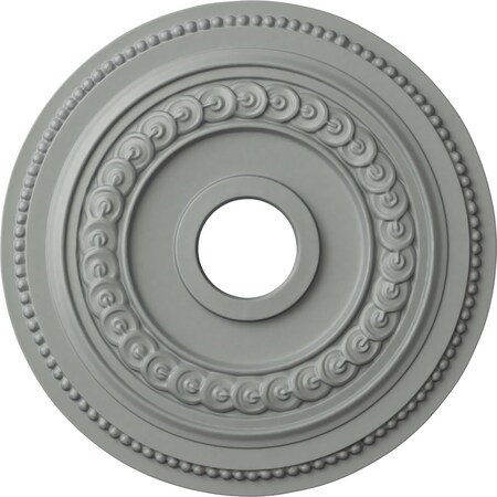 Ekena Millwork Oldham Ceiling Medallion (Fits Canopies up to 8 5/8"), 18"OD x 1 1/4"P, Primed White CM18OL